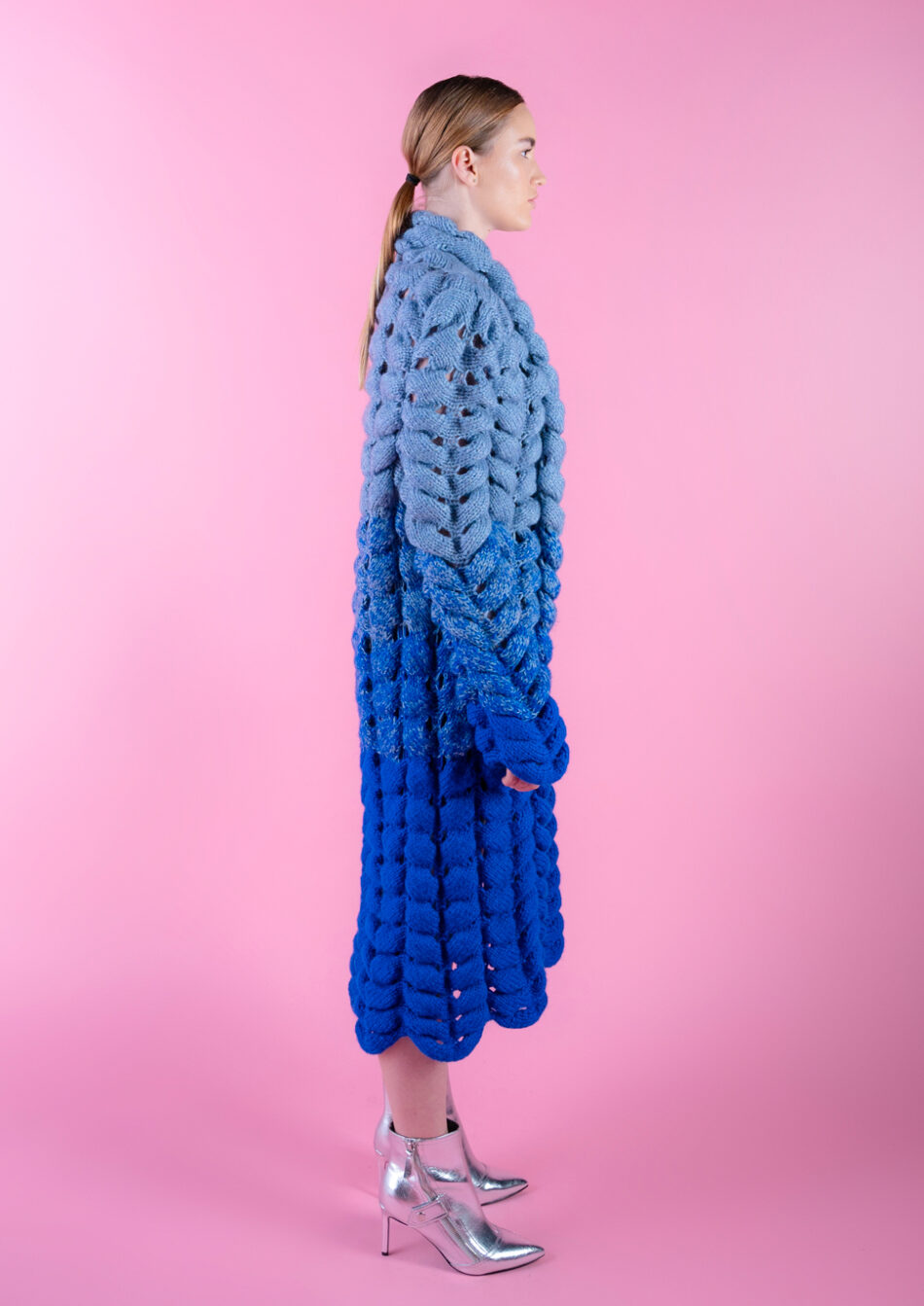 Amelie Coat-ELectric Blue-Right view