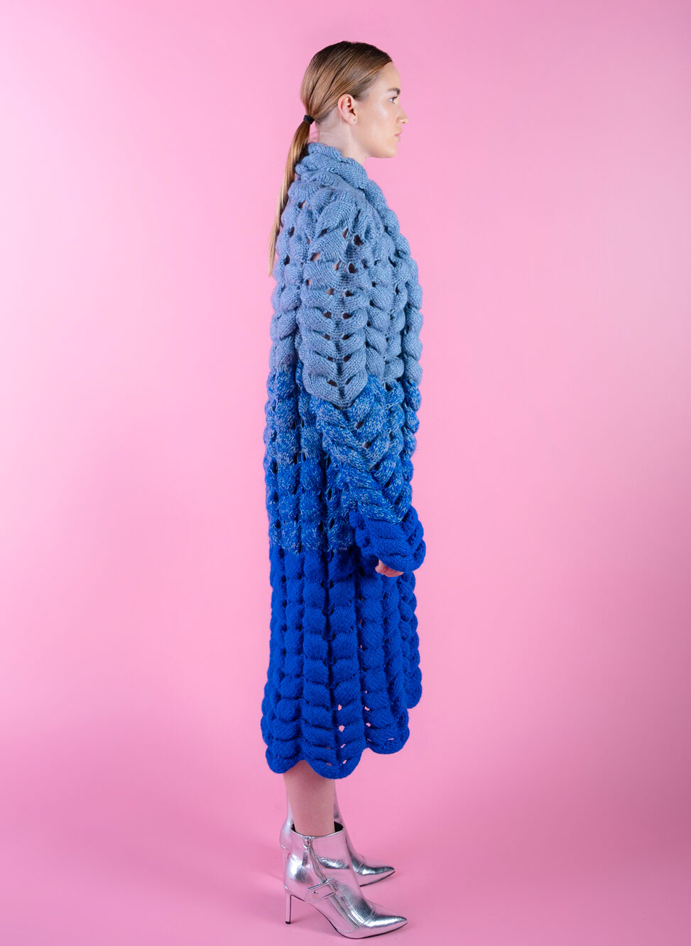 Amelie Coat-ELectric Blue-Right view