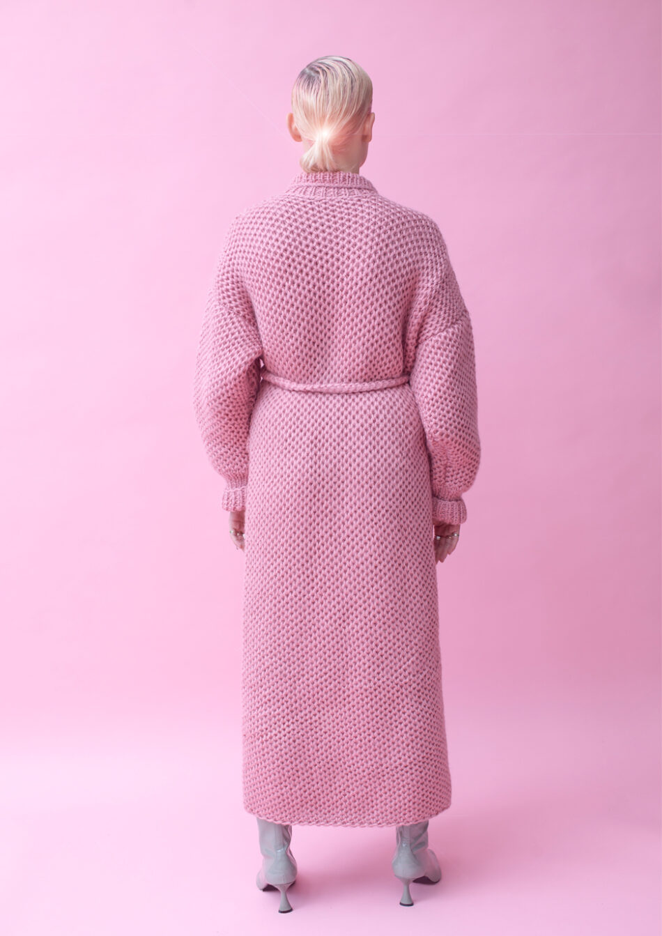 CORA WOOL COAT-Orchid-back view