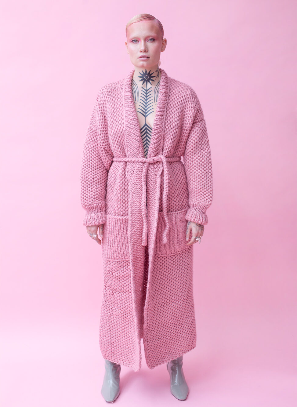 CORA WOOL COAT-Orchid-face view