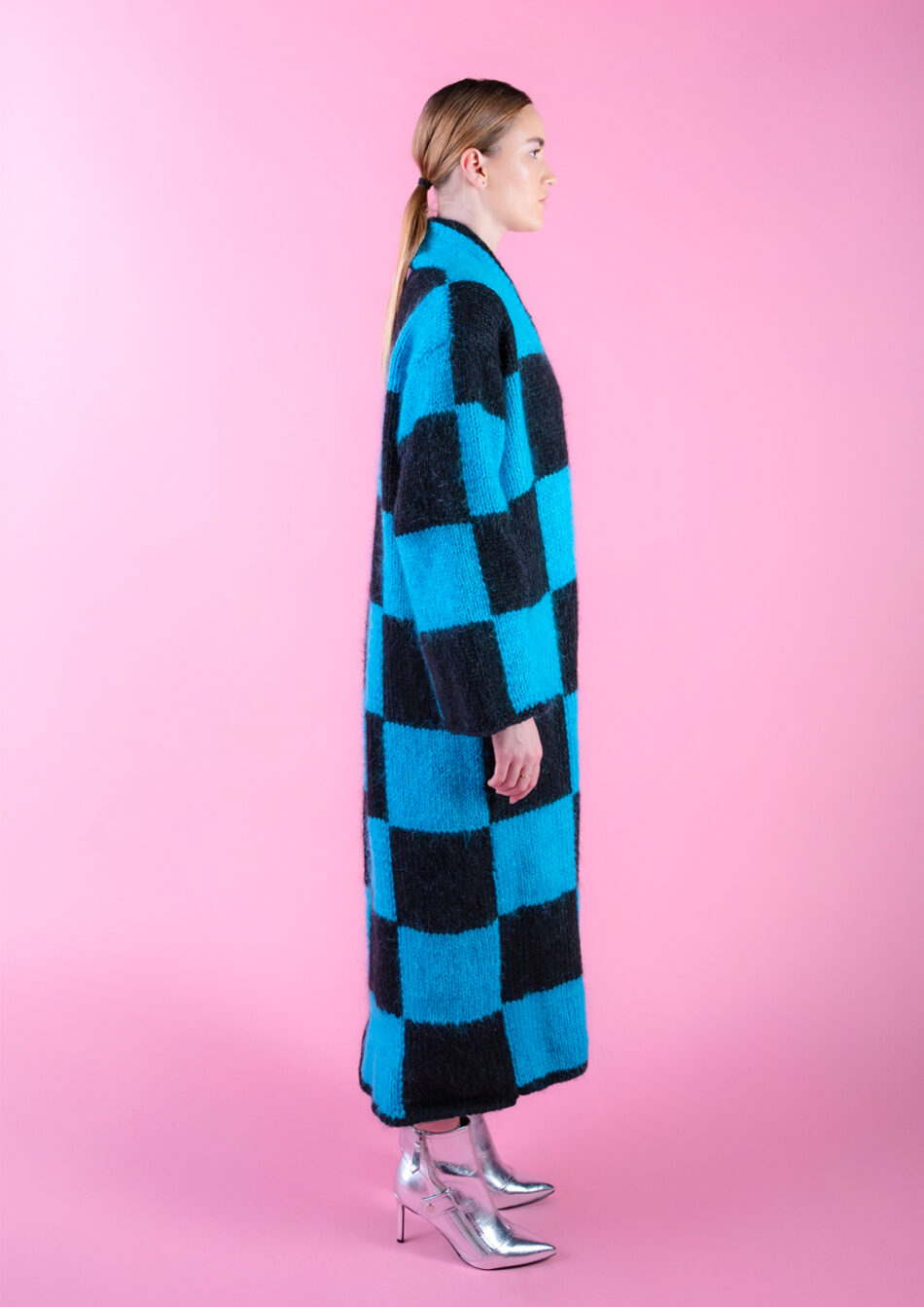 Chess Over Sized Wool and Mohair Blend Coat Right View