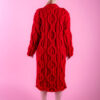 Dreamy Wool Cardigan - Dark Red Back View