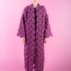 Floral Wool Cardigan - 2022 Radiant Orchid Face View