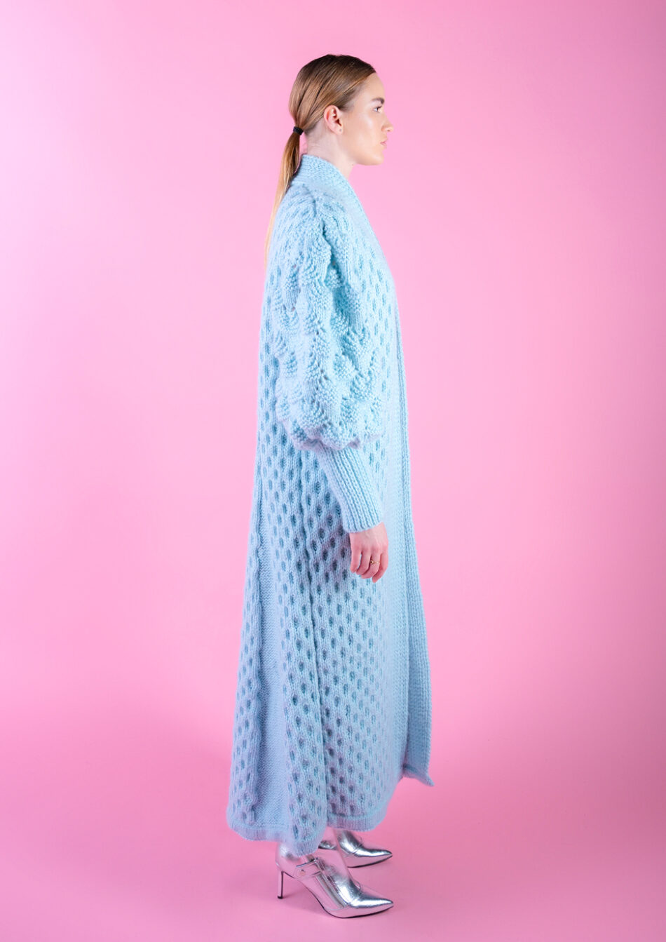 Juliette Wool Coat – Baby Blue-right view