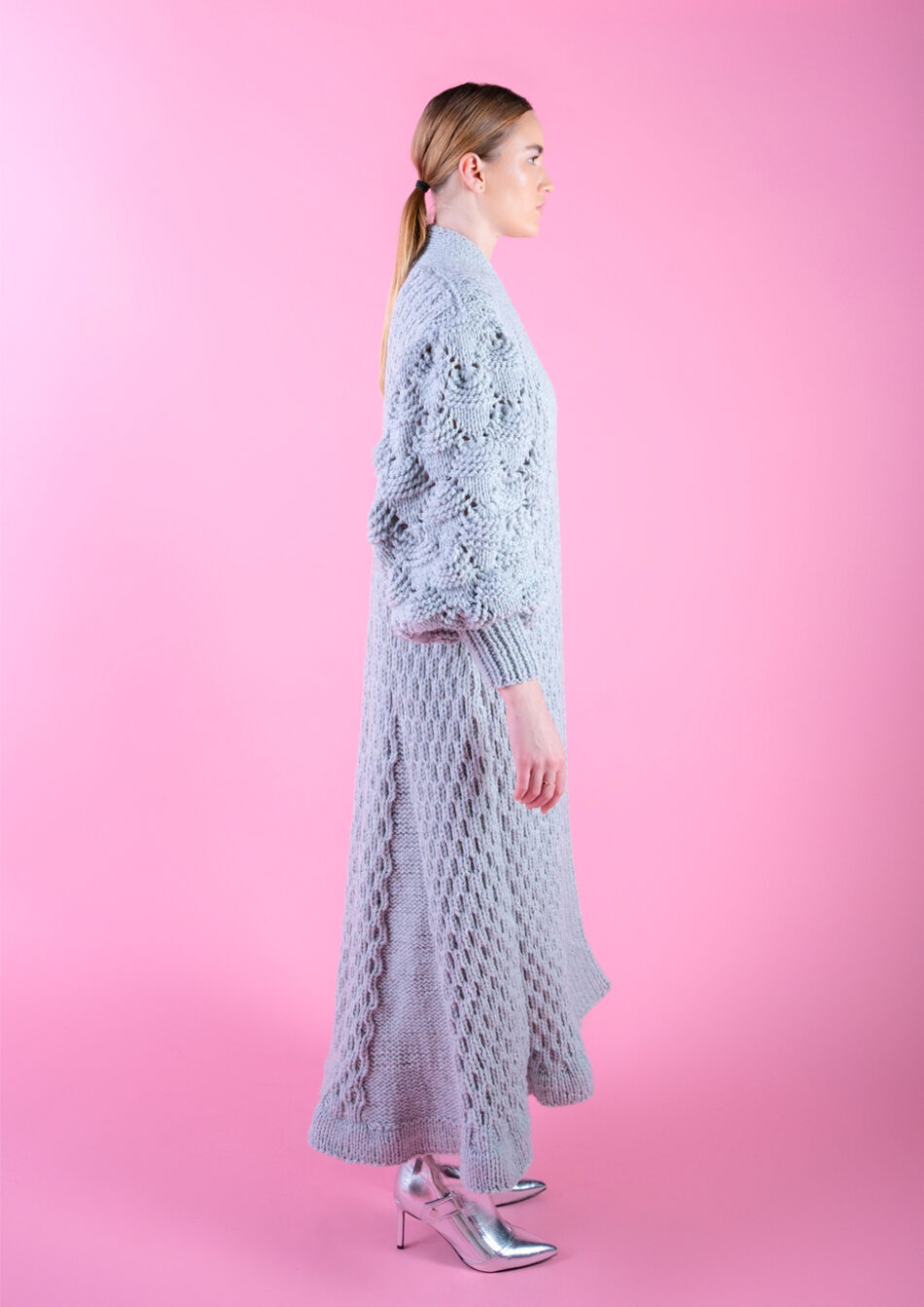 Juliette Wool Coat-Grey right view