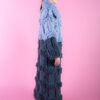 Maze Oversized Wool and Mohair Blend Coat Charocal and Pigeon right view