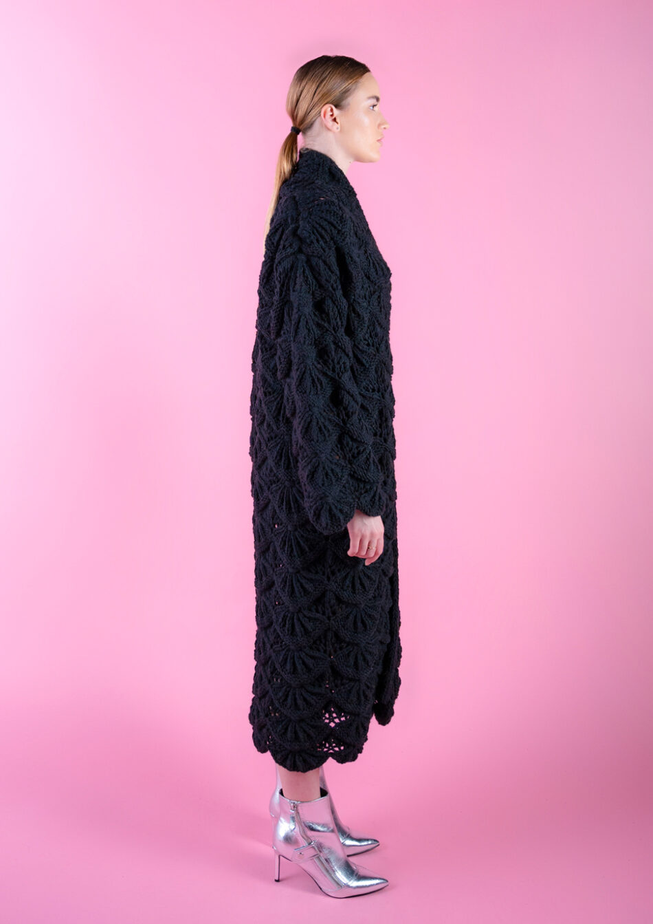 Nymph Wool Cardigan black right view