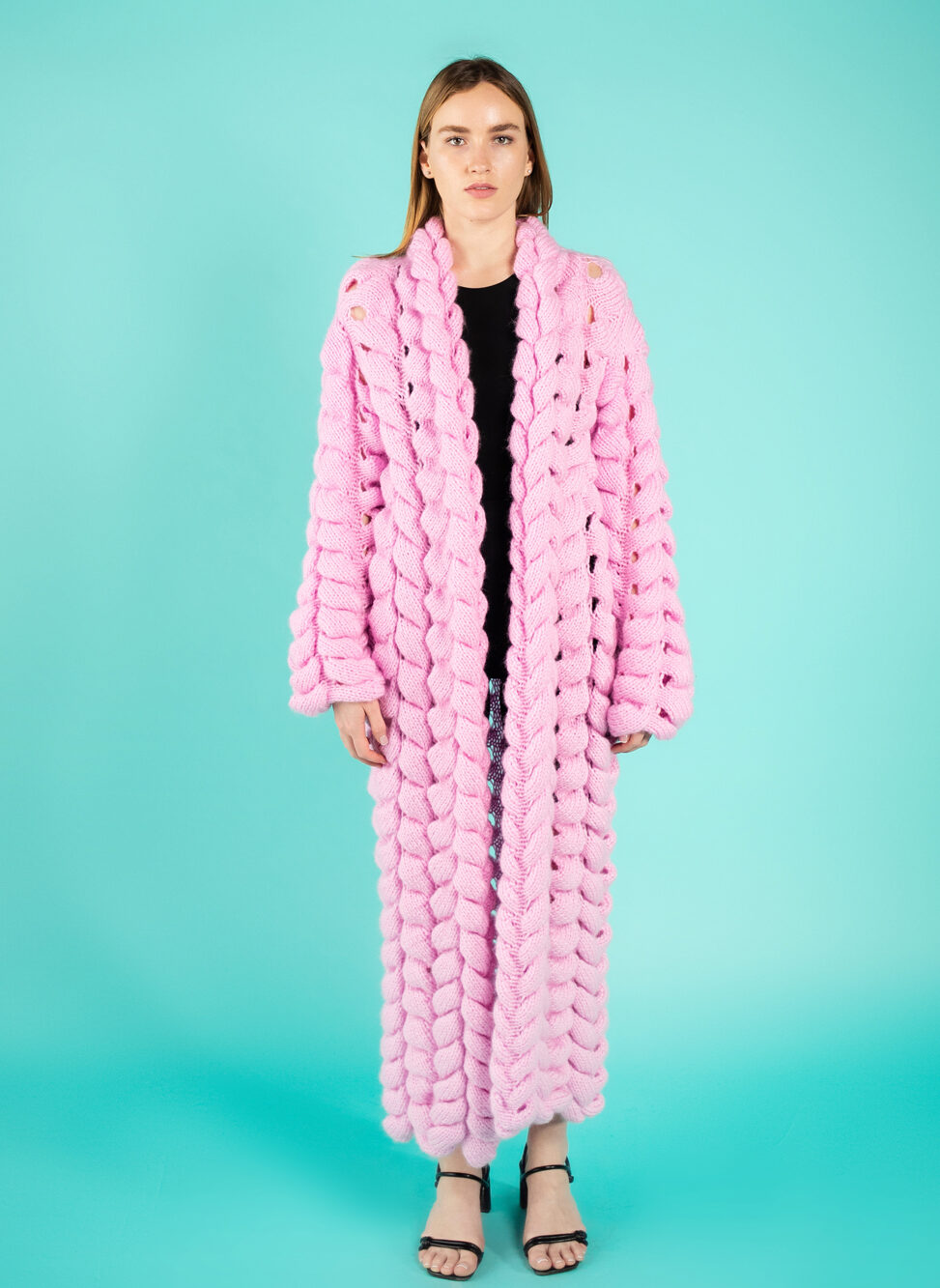 Amelie Wool Coat - Pink 2022-face view