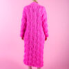 Amore Wool Cardigan - Hot Pink-2022-back view