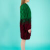 Berlin Wool Coat - Green and Mulberry 2022-right view