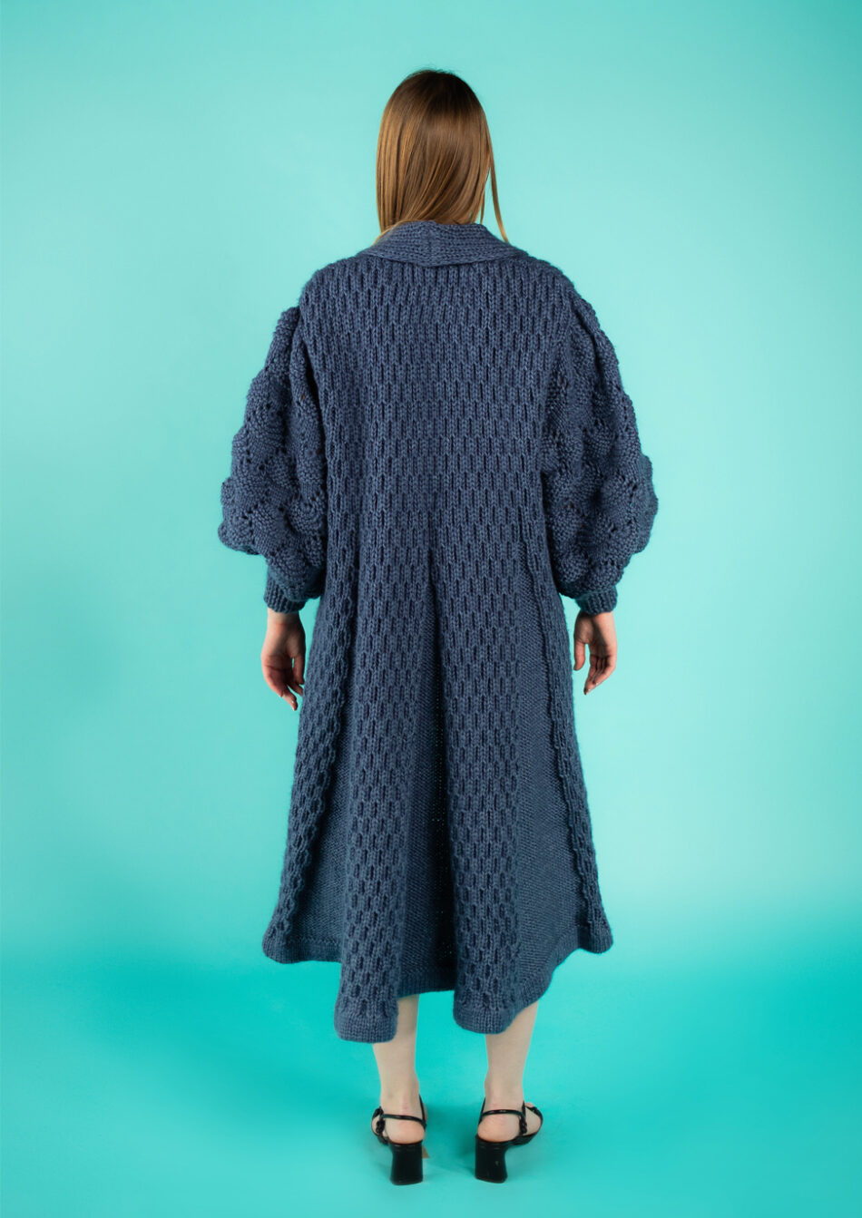 Juliette Wool Coat 2022-Jeans- back View