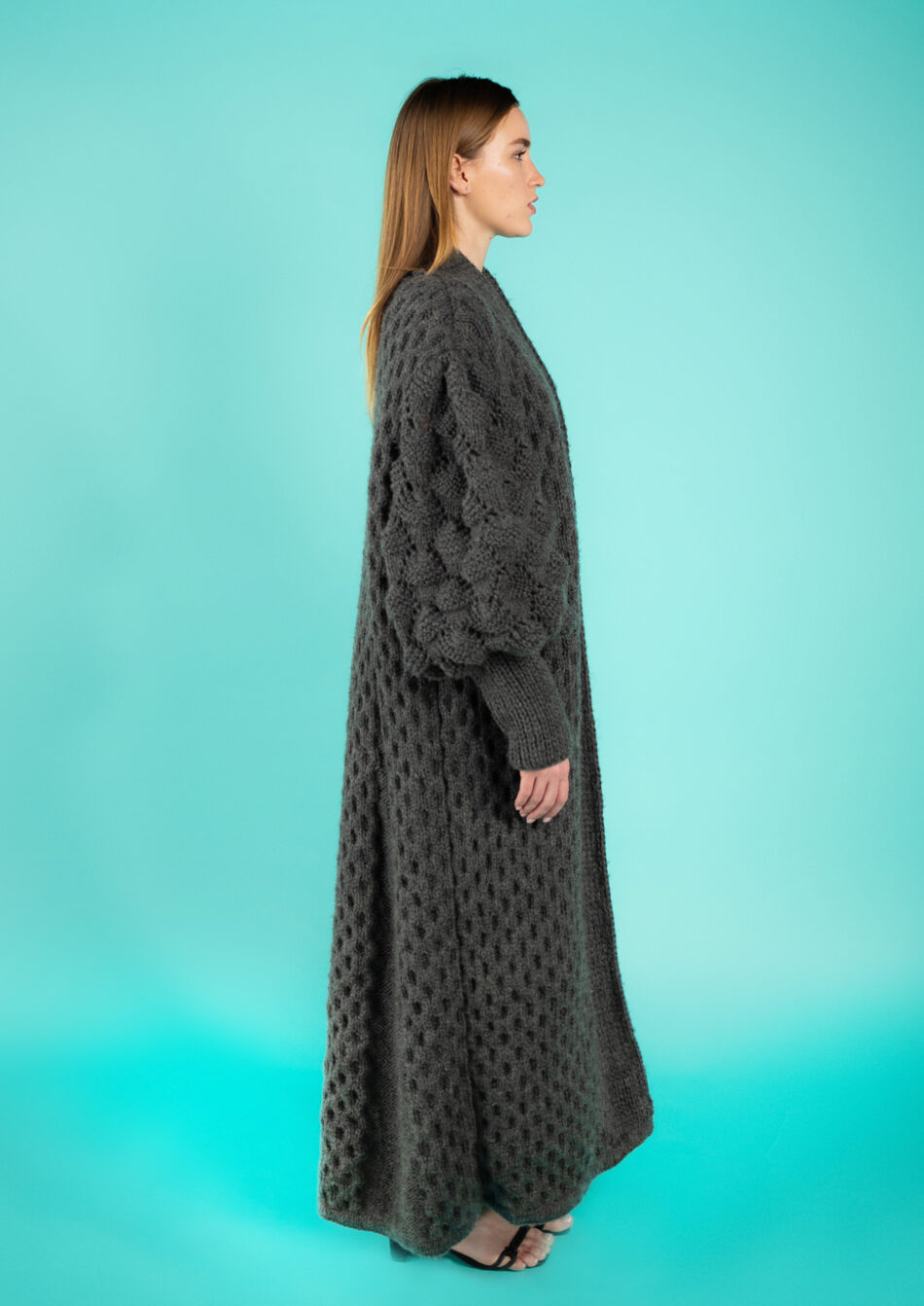 Juliette Wool Coat – Charcoal 2022-right view