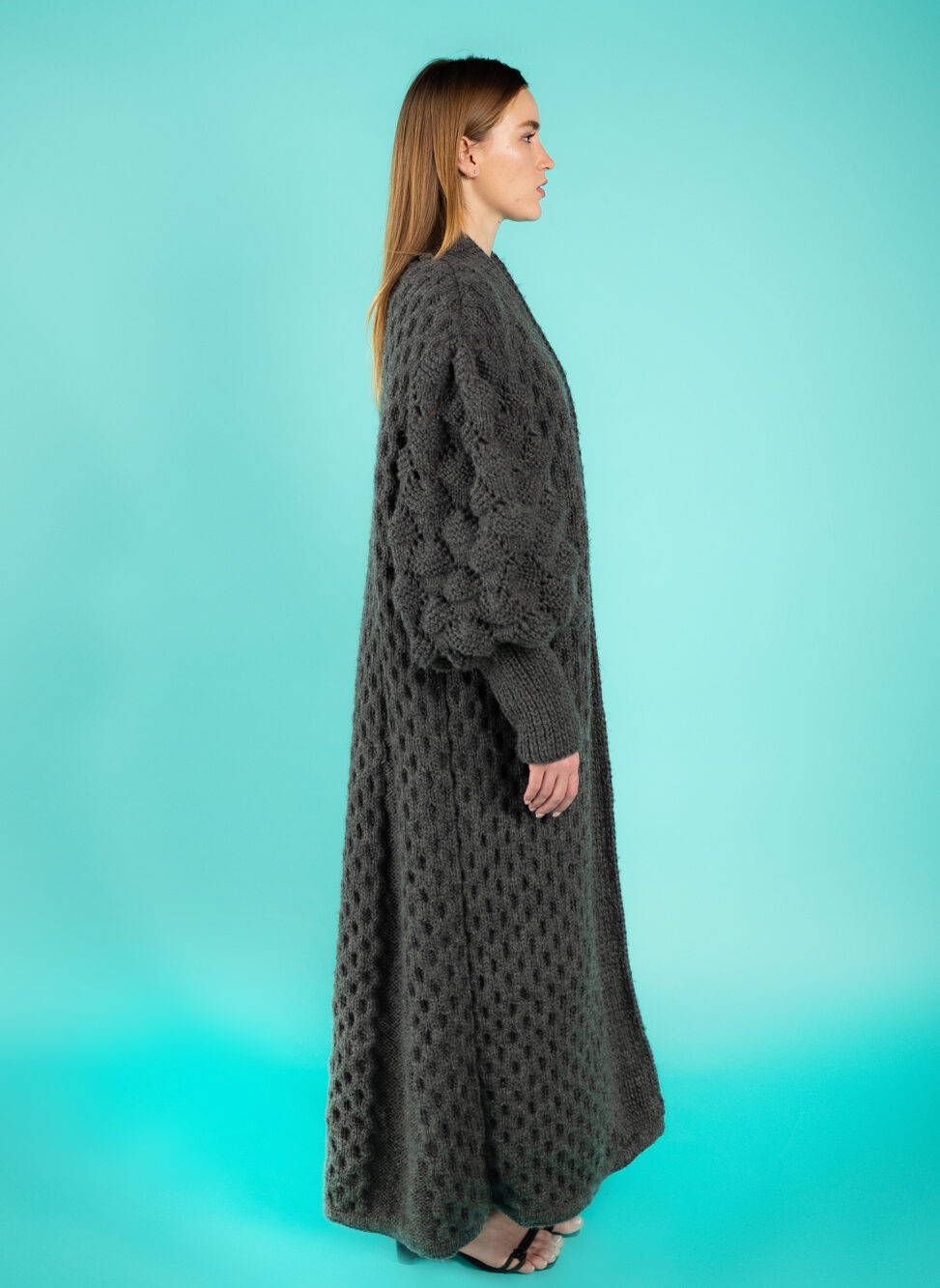 Juliette Wool Coat - Charcoal 2022-right view