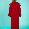 Marcella Wool Coat - Red 2022 back view