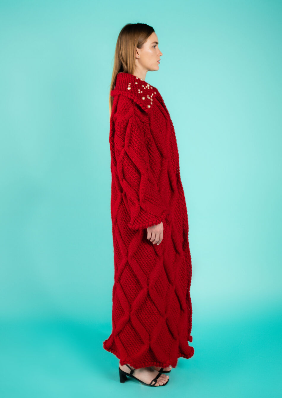 Marcella Wool Coat – Red 2022 right view