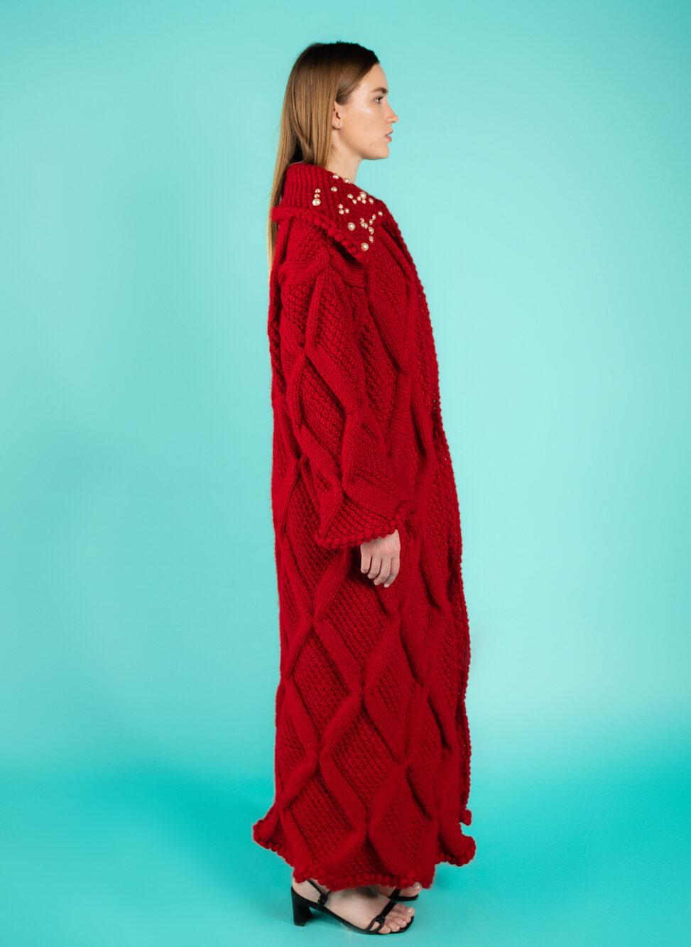 Marcella Wool Coat - Red 2022 right view