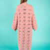 Nymph Wool Cardigan - 2022-Baby Pink-back view