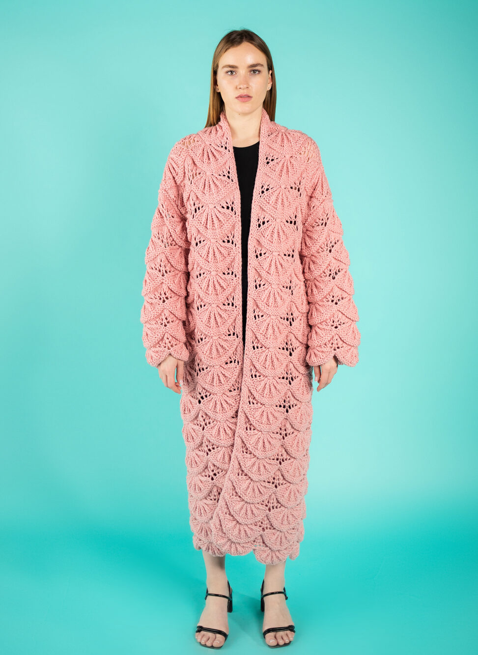 Nymph Wool Cardigan - 2022-Baby Pink-face view