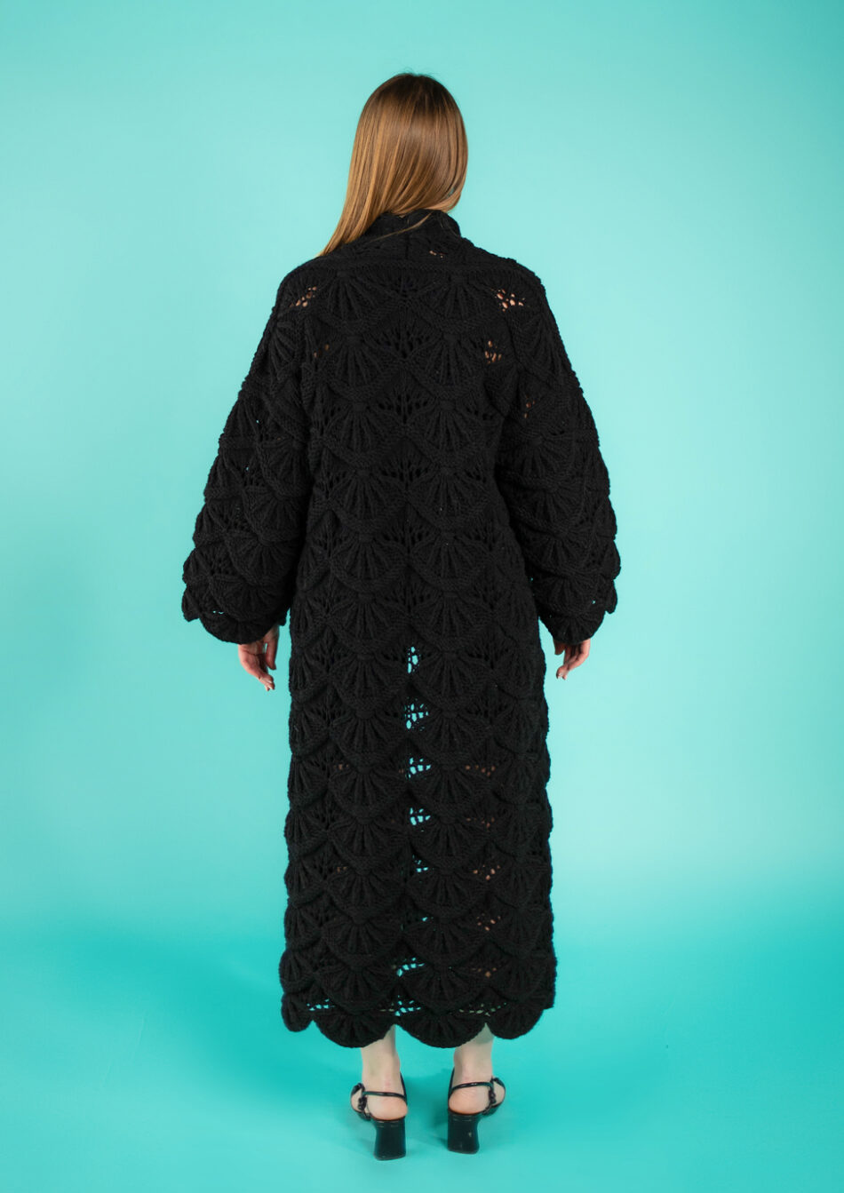 Nymph Wool Cardigan 2022 black-back view