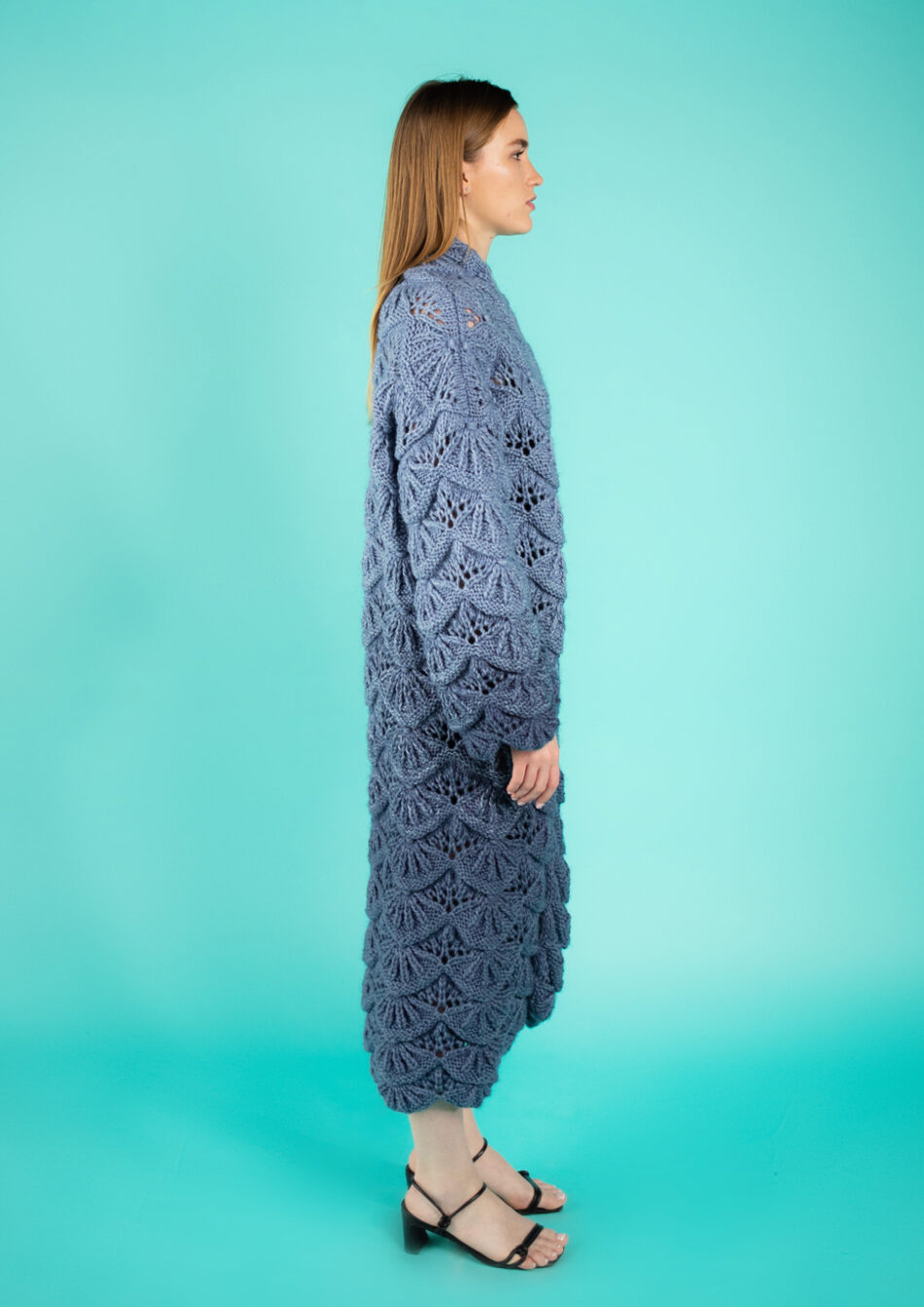 Nymph Wool Coat – Royal Blue and Jeans 2022-right view