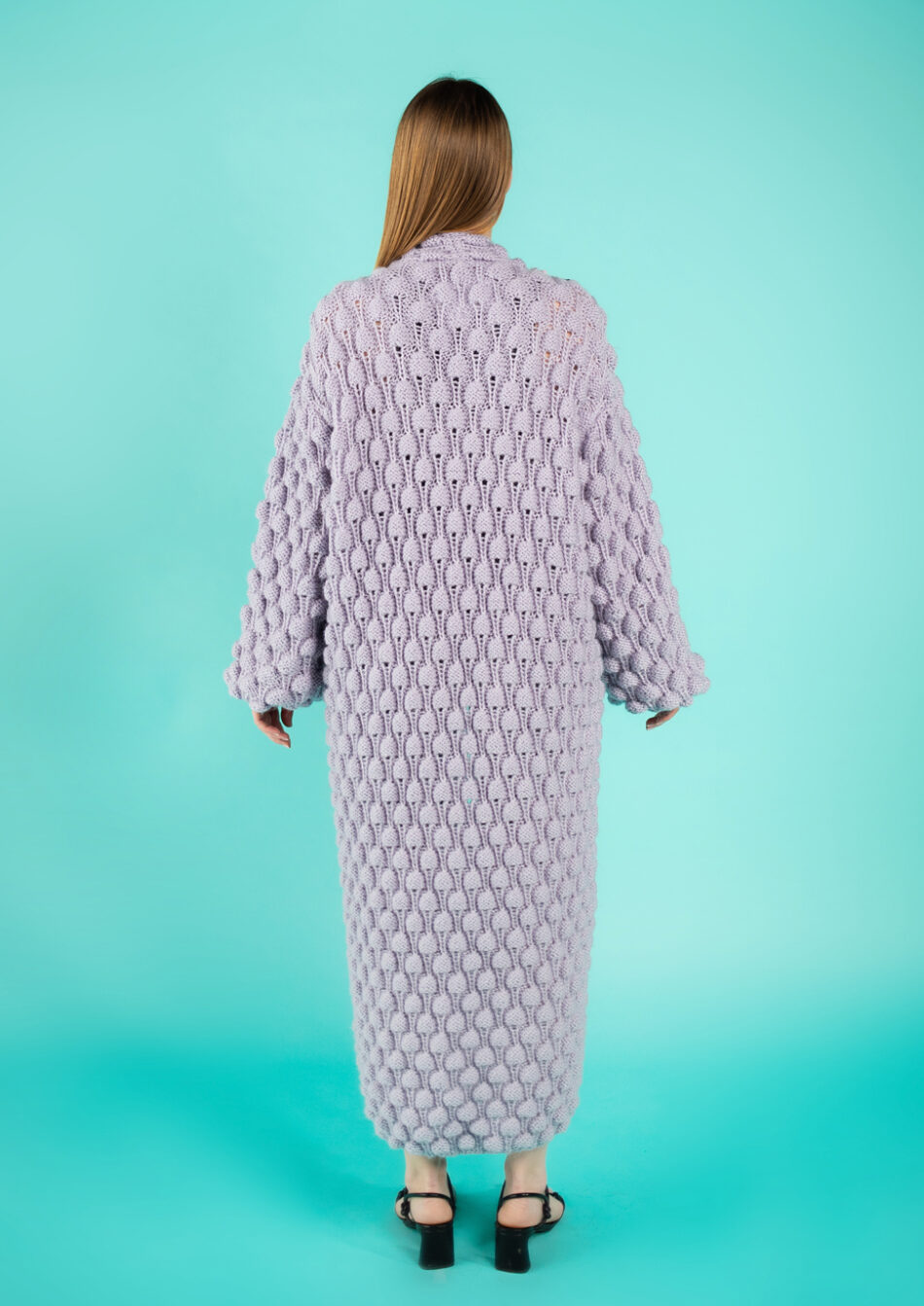 Vivian Wool Coat – Lilac-2022-back view