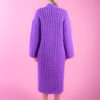 camellia wool cardigan-electric purple-2022-back view